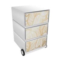 Paperflow easybox mobiele ladenblok met 3 lades 642x390x436mm gold leaves