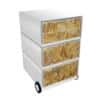 Paperflow Easybox Mobiel ladeblok met 4 lades 642x390x436 mm Wood Shavings Design