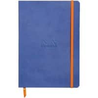 Cahier Rhodia A5 Ligné Sans perforation Bleu