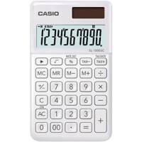 Calculette Casio SL-1000SC-WE Écran 10 chiffres Blanc