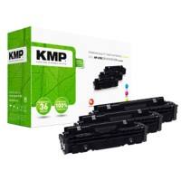 KMP H-T242CMYX Tonercartridge Compatibel met HP 410X Cyaan, magenta, geel Pak van 3 stuks