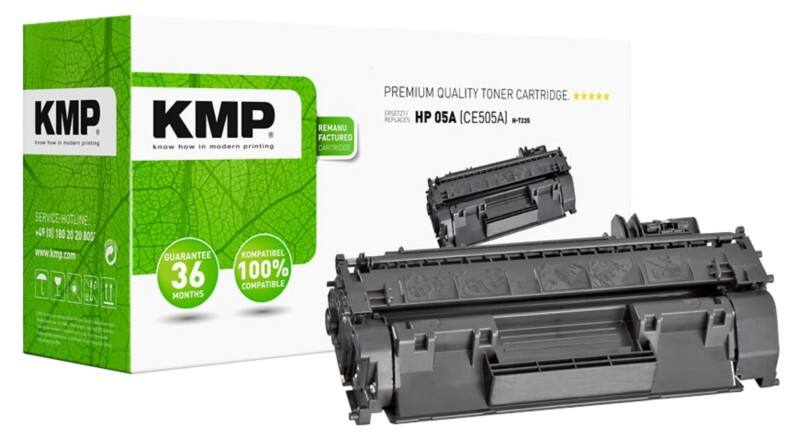 KMP Compatibel HP 05A Tonercartridge CE505A Zwart