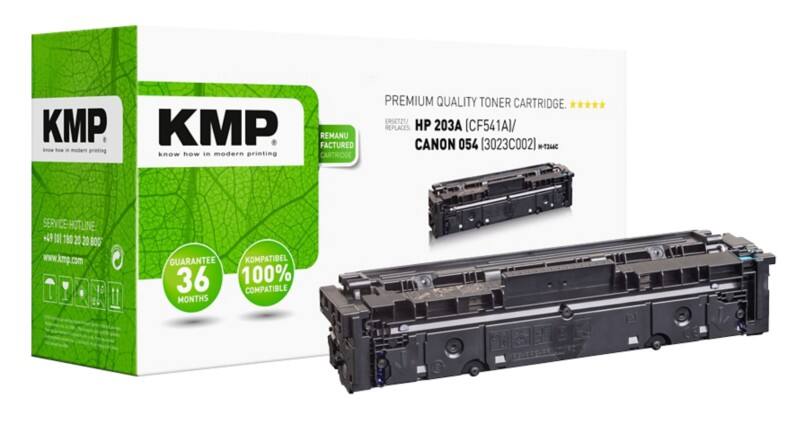 KMP Compatibel HP 203A Tonercartridge CF541A Cyaan