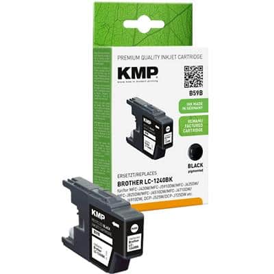 KMP Compatibel Brother LC-1240BK Inktcartridge Zwart