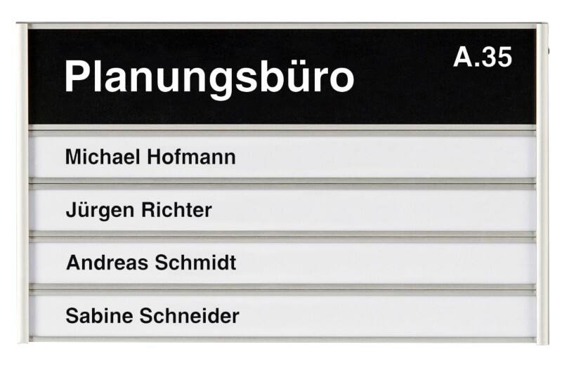 Plaque de porte Ultradex Aluminium 18 x 10,8 cm 310477