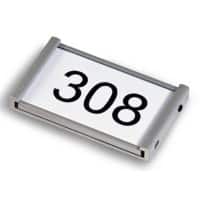 Plaque de porte Ultradex 310977 1 porte-étiquette Aluminium Argenté 60 x 36 mm