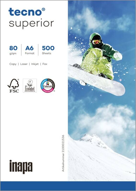 Papier imprimante Superior A6 tecno Blanc 80 g/m² 500 Feuilles