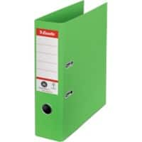 Esselte No.1 Power Classeur A4 75 mm Groen 2 ringen 100% gerecycled karton Staand Recycled