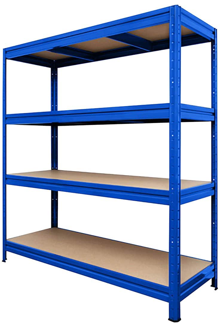 Étagère MAMMUT 4 étagères Acier, Plastique 1800 x 600 x 2000 mm Bleu