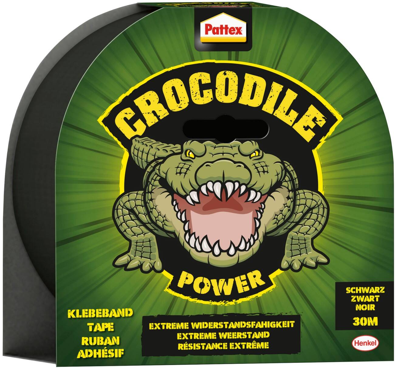 Ruban adhésif Pattex Crocodile Power 2505134 Noir