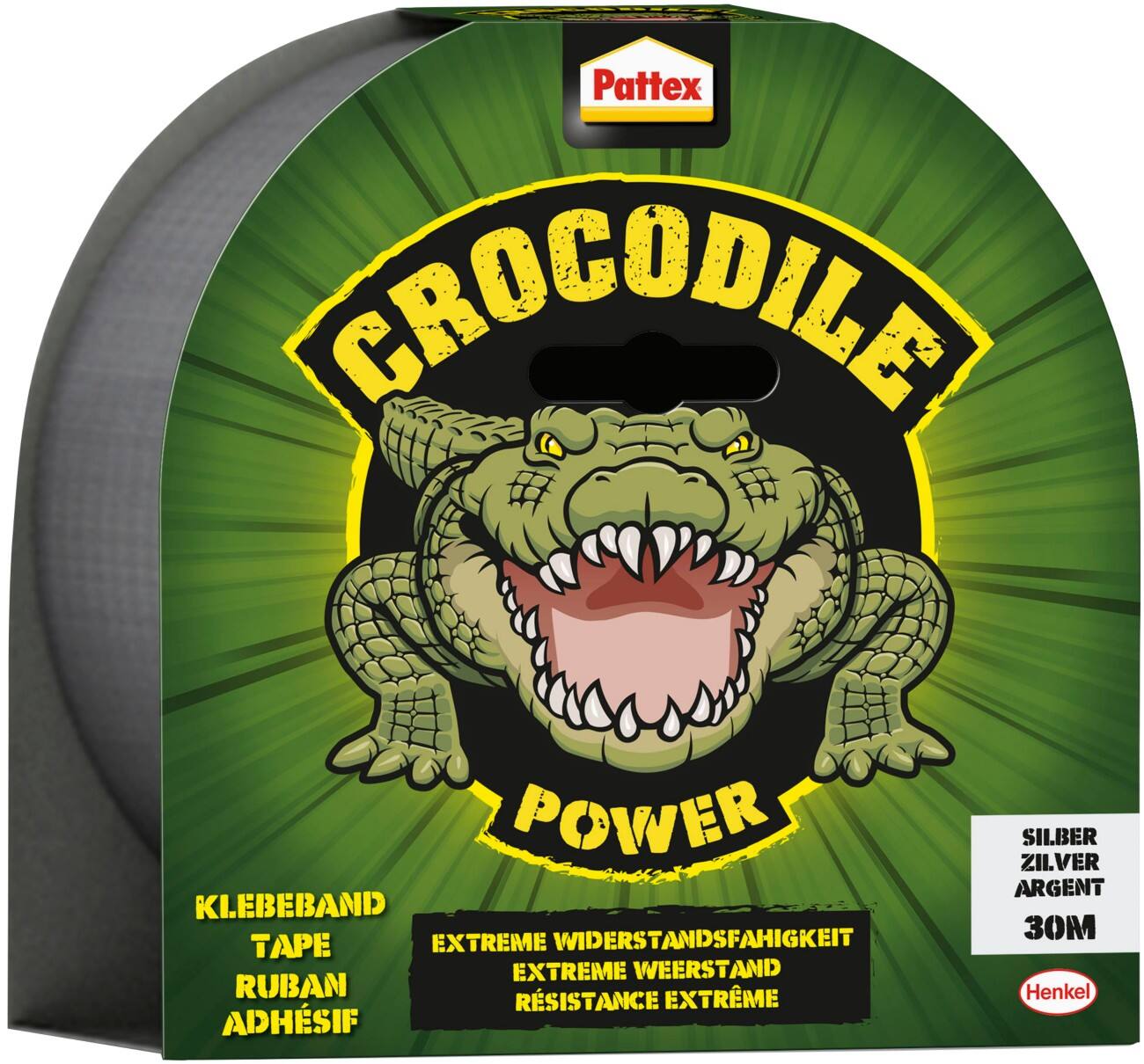 Ruban adhésif Pattex Crocodile Power 2505135 Argenté