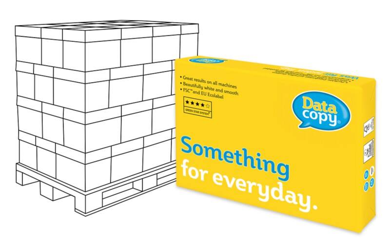Papier imprimante Everyday A4 Data Copy Blanc 80 g/m² Mat 240 Paquets de 500 Feuilles