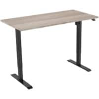 Euroseats Bureau Zwart, robson B000BL120ROB 80 x 750-1235 x 120 mm Poothoogte: 1210 mm