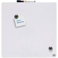 Tableau blanc Nobo Mini 1903802 Magnétique Fixation murale Acier laqué Sans cadre 360 mm x 360 mm Blanc