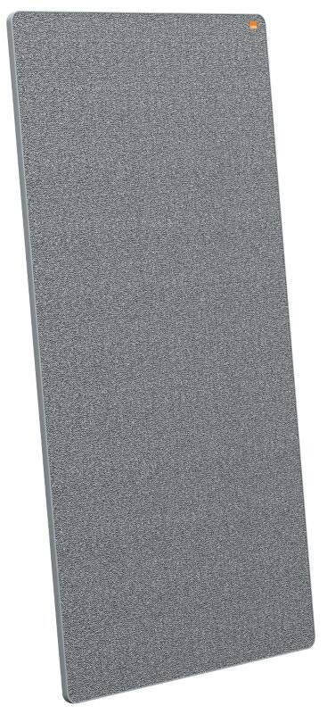 Nobo Move & Meet Systeem Draagbaar Whiteboard en Memobord 1915561 Gelakt Staal en Vilt 90 x 180 cm Grijs, Wit