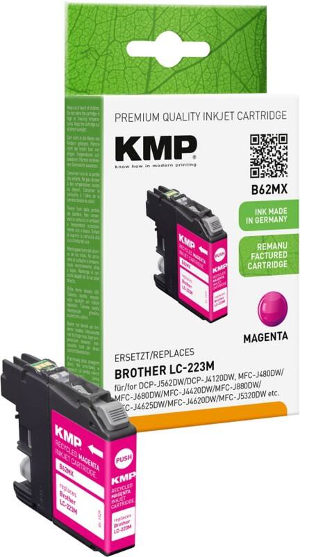 Cartouche jet d’encre KMP Compatible Brother LC-223M Magenta