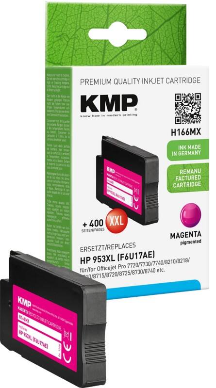 KMP Compatibel HP 953XL Inktcartridge F6U17AE Magenta