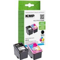 KMP Compatibel HP 62 Inktcartridge N9J71AE Zwart, cyaan, magenta, geel Multipak  2 Stuks