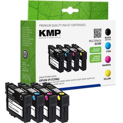 KMP Compatibel Epson 29 Inktcartridge C13T29864012 Zwart, cyaan, magenta, geel Multipak  4 Stuks
