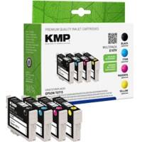 KMP E107V Inktcartridge Compatibel met Epson T0715 Zwart, cyaan, magenta, geel Pak van 4 stuks