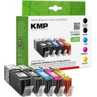 KMP C107BKXV Inktcartridge Compatibel met Canon PGI-570PGBK XL / CLI-571BK XL / CLI-571C XL / CLI-571M XL / CLI-571Y XL Zwart, cyaan, magenta, geel Pak van 5 stuks