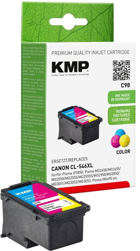 KMP Compatibel Canon C98 Inktcartridge Cyaan, Magenta, Geel