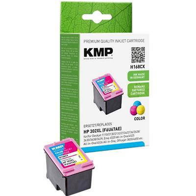 KMP Compatibel HP 302XL Inktcartridge F6U67AE Cyaan, Magenta, Geel