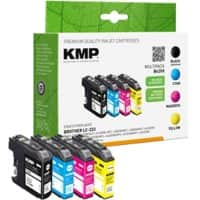 Cartouche jet d’encre KMP Compatible Brother LC223VALBP Noir, cyan, magenta, jaune