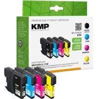 Cartouche jet d’encre KMP Compatible Brother LC-1100VALBP Noir, cyan, magenta, jaune