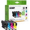 KMP Compatibel Brother LC-1100VALBP Inktcartridge Zwart, cyaan, magenta, geel