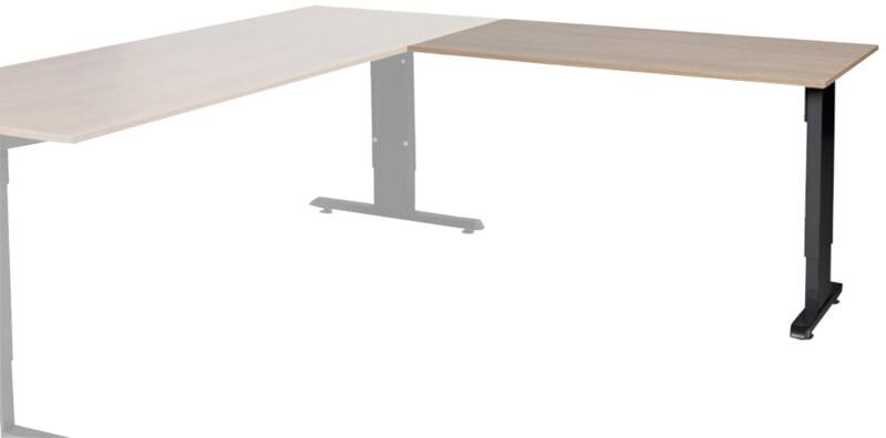 Extension de bureau Schaffenburg Linesto Plus Hauteur ajustable Rectangulaire Cerise T-Pied 1200 (l) x 600 (p) x 655 (H) mm Mélamine