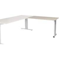 Schaffenburg Aanbouwtafel Linesto Plus LIN-PLA126-LERA-M25 Lindberg eik, zilver 120x60x65-85 cm