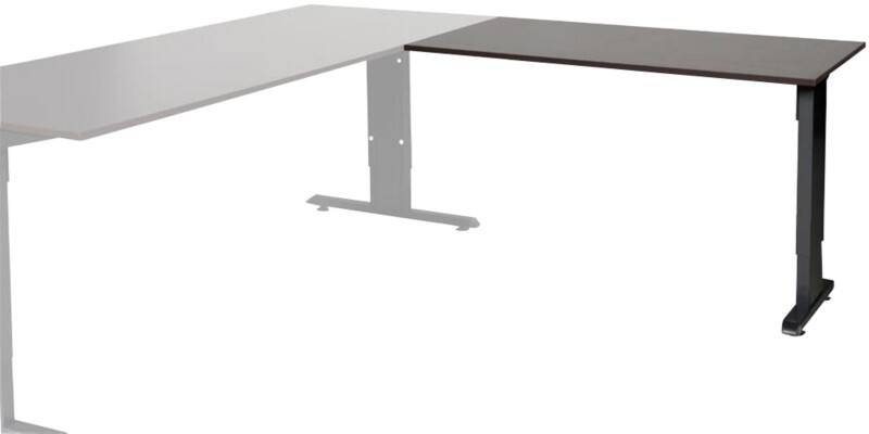 Extension de bureau Schaffenburg Linesto Plus Hauteur ajustable Rectangulaire Chêne T-Pied 1200 (l) x 600 (p) x 655 (H) mm Mélamine