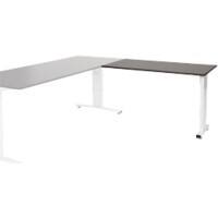 Schaffenburg Aanbouwtafel Linesto Plus LIN-PLA126-LOGW-M25 Logan eik, wit 120x60x65-85 cm