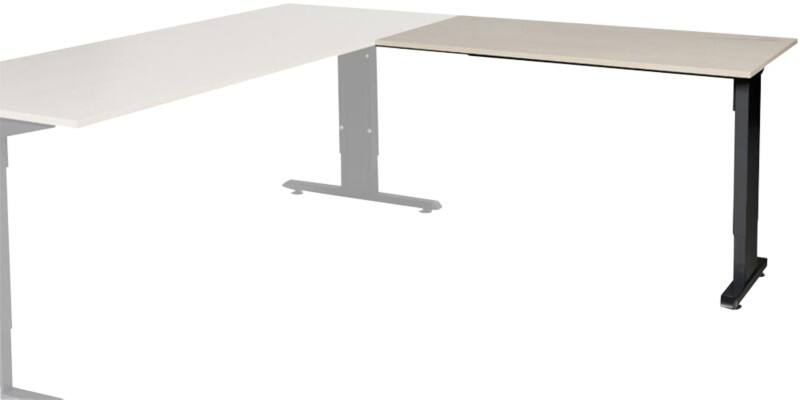 Extension de bureau Schaffenburg Linesto Plus Hauteur ajustable Rectangulaire Chêne T-Pied 1200 (l) x 600 (p) x 655 (H) mm Mélamine