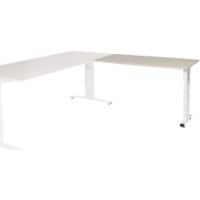 Schaffenburg Aanbouwtafel Linesto Plus LIN-PLA126-ROBW-M25 Robson eik, wit 120x60x65-85 cm