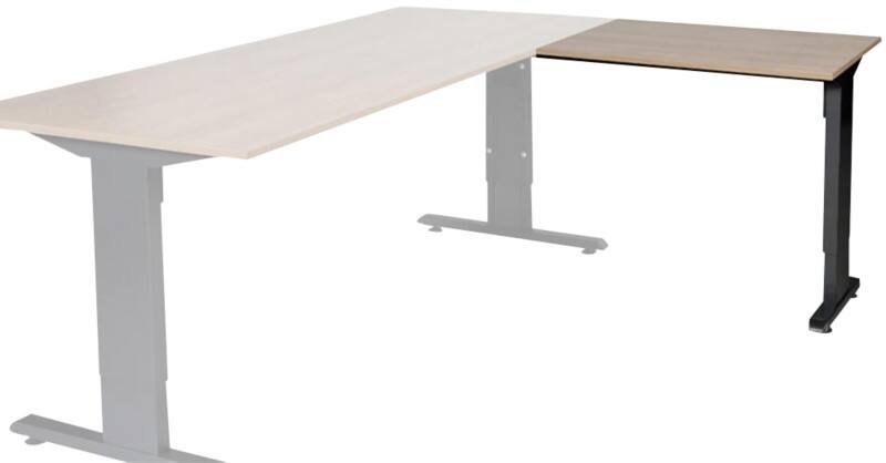 Schaffenburg Linesto Plus Bureau-uitbreiding Rechthoekig Kersen T-Voet 800 (B) x 600 (D) x 655 (H) mm Melamine