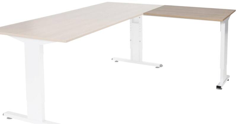 Schaffenburg Linesto Plus Bureau-uitbreiding Rechthoekig Kersen T-Voet 800 (B) x 600 (D) x 655 (H) mm Melamine
