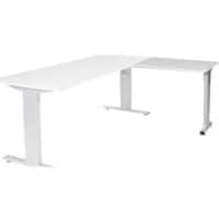 Bureau complémentaire Schaffenburg Linesto Plus LIN-PLA086-LRA-M25 Argenté, gris 80 x 60 x 65-85 cm