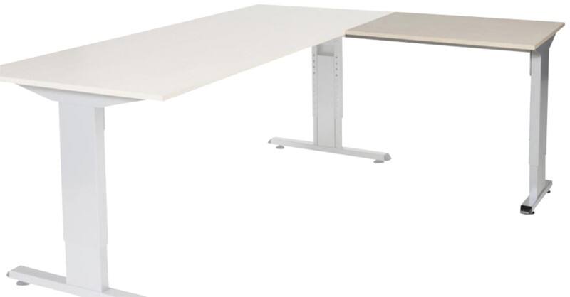 Schaffenburg Linesto Plus Bureau-uitbreiding Rechthoekig Eiken T-Voet 800 (B) x 600 (D) x 655 (H) mm Melamine