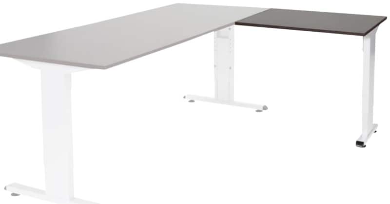 Schaffenburg Linesto Plus Bureau-uitbreiding Rechthoekig Eiken T-Voet 800 (B) x 600 (D) x 655 (H) mm Melamine