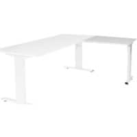 Bureau complémentaire Schaffenburg Linesto Plus LIN-PLA086-WIRW-M25 Blanc 80 x 60 x 65-85 cm