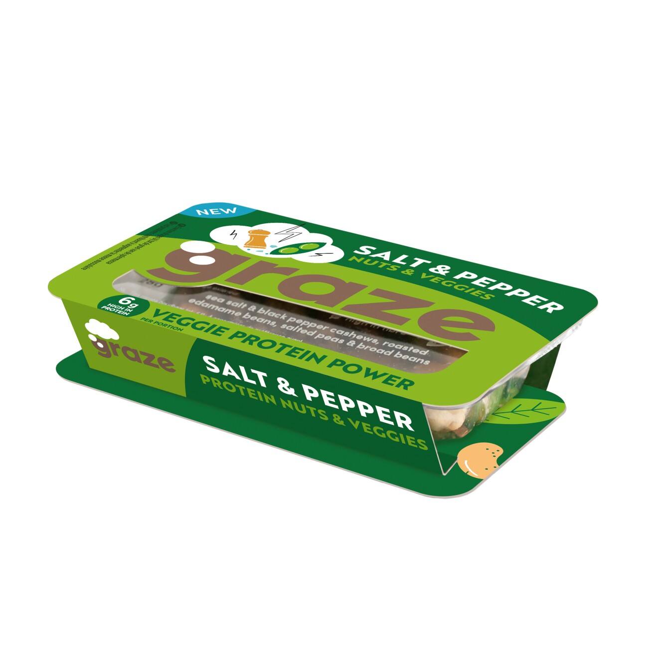 graze Salt and Pepper Notenmix 28 g Pak van 6