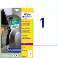 AVERY Zweckform Etiketten L7917-10 Klevend A4 Wit 210 x 297 mm  10 Vellen à 1 Etiketten