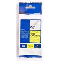 Ruban d'impression Brother TZE-FX661 Jaune, noir