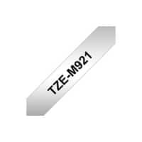Labeltape Brother TZE-M921 Zwart, Zilver
