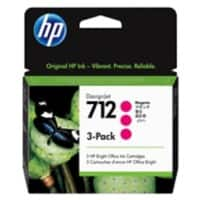 HP 712 Origineel Inktcartridge 3ED78A Magenta 3 Stuks à 29 ml