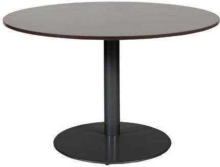 Table Schaffenburg Linesto Brun foncé, noir