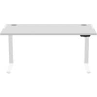 Bureau assis-debout Fellowes Levado Rectangulaire Gris T-Pied 1829 (L) x 698 (P) x 1257 (H) mm Acier, MDF (Fibres de moyenne densité), PVC (Polychlorure de vinyle)