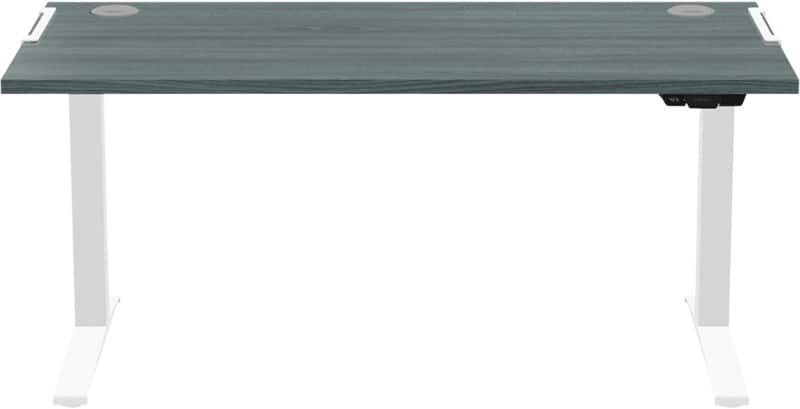 Fellowes Levado Zit-sta-bureau Rechthoekig Eiken T-Voet 1.829 (B) x 698 (D) x 1.257 (H) mm MDF (Medium-density fibreboard), PVC (Polyvinylchloride), Staal